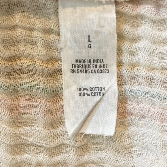 Aerie Multicolor Striped Gauzy Surplice Back Cropped Cami Tank Size L - Picture 5 of 8